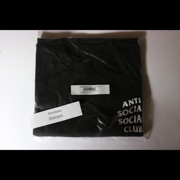 Anti social social club logo tee two black - Picture 1 of 2