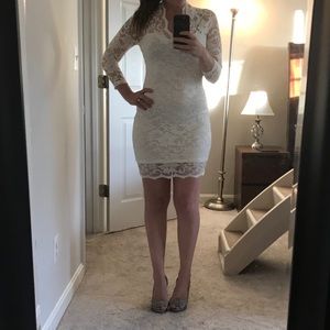White lace dress