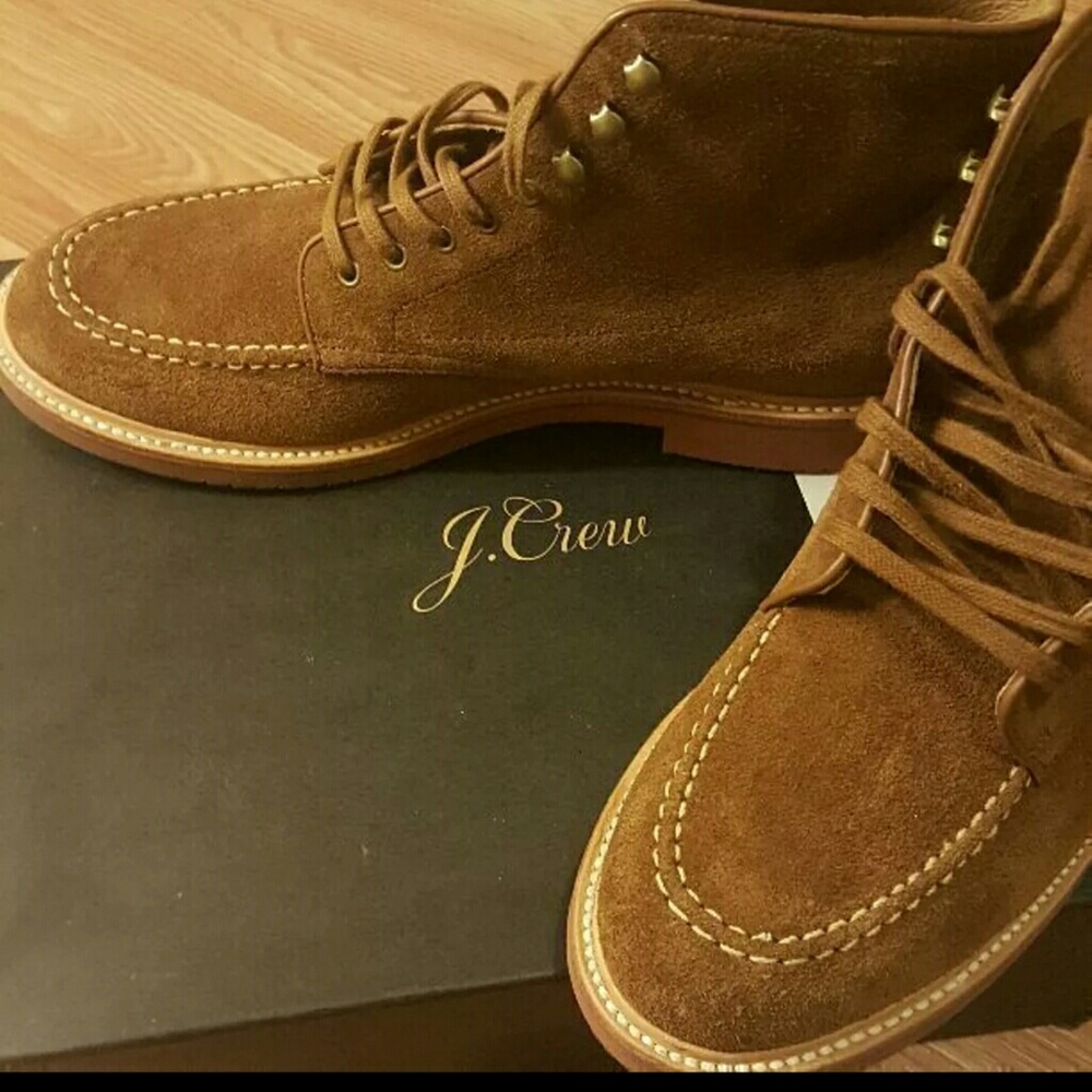 MEN'S J CREW SUEDE BOOTS