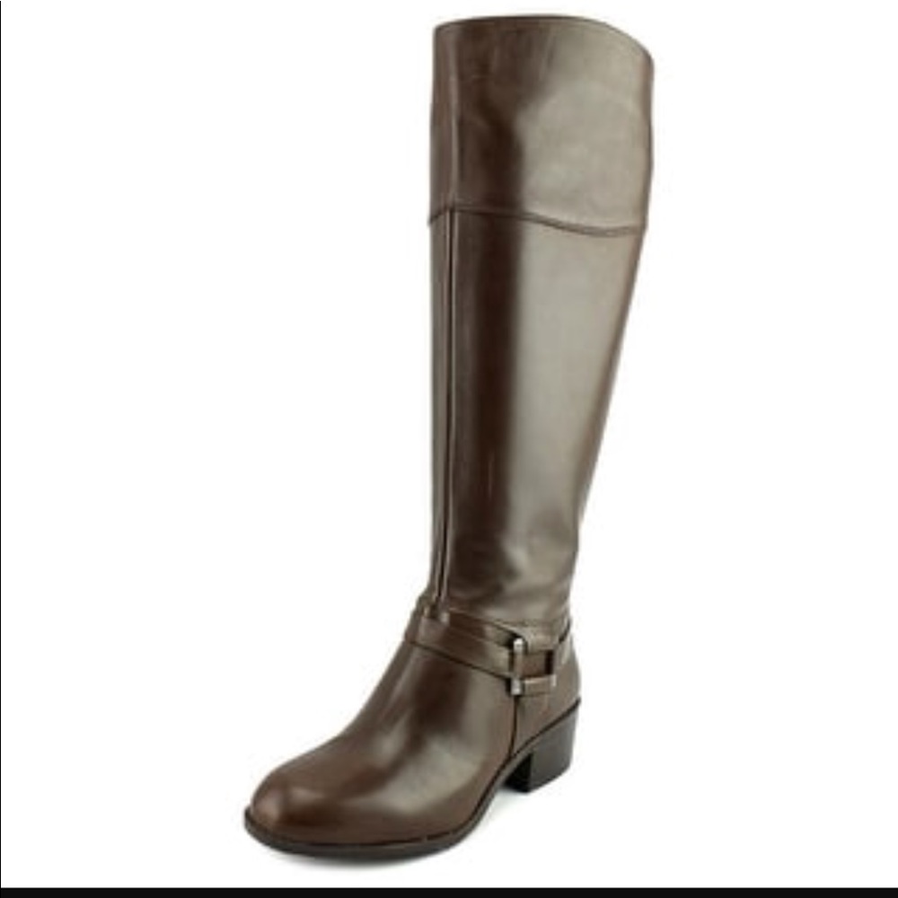 BNIB Alfani leather Riding Boots wide calf so 7