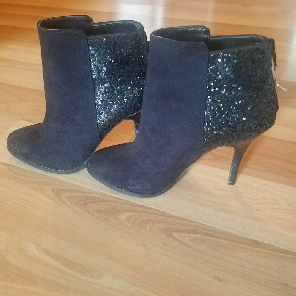 Target Black Sequin Booties