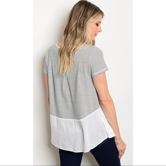 🔥4 for 25 LAST ONE Scoop Neck Short Sleeve Top - Picture 2 of 5