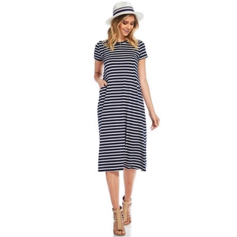 Plus size Striped dress
