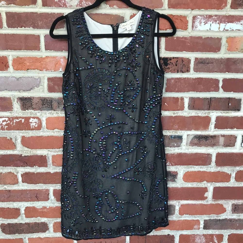 Frock and Frill black beaded shift nye dress