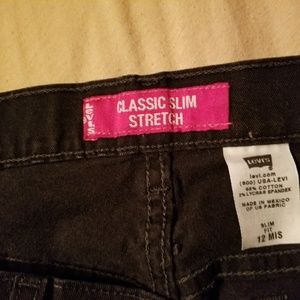 Levi's Black Capri Jeans size 12