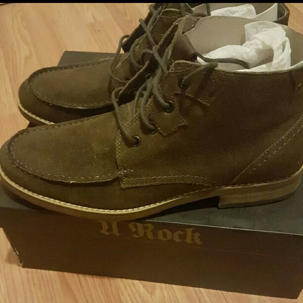 MARK NASON MEN'S SUEDE BOOTS