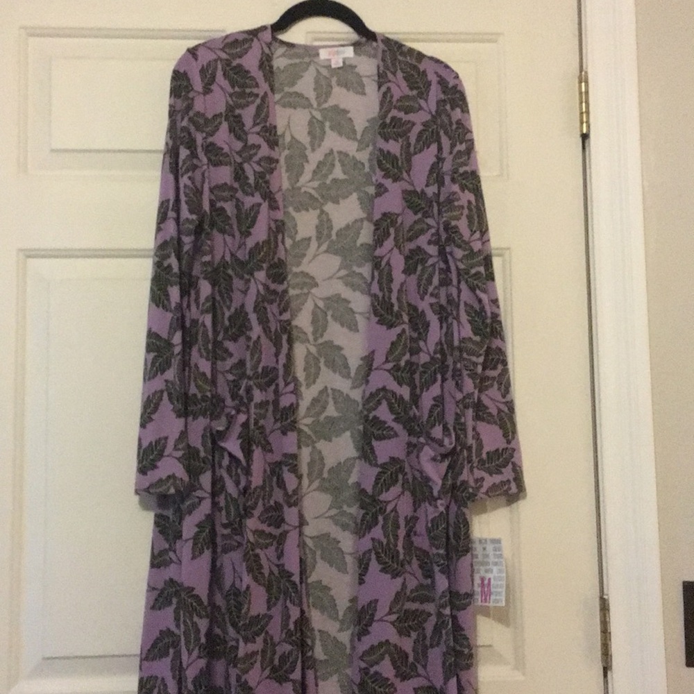Lularoe Sarah BNWT MEDIUM lavender/black