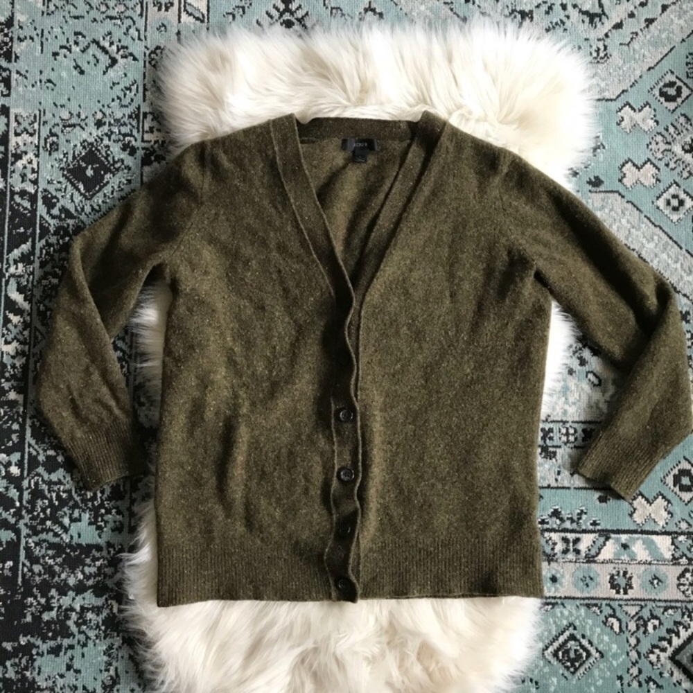 J. Crew v neck will cardigan