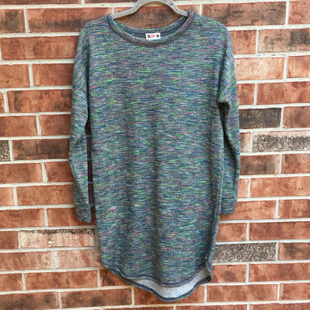 Multicolored long sweater