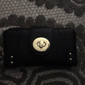 Charming Charlie black and gold wallet
