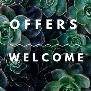 Offers are welcomed