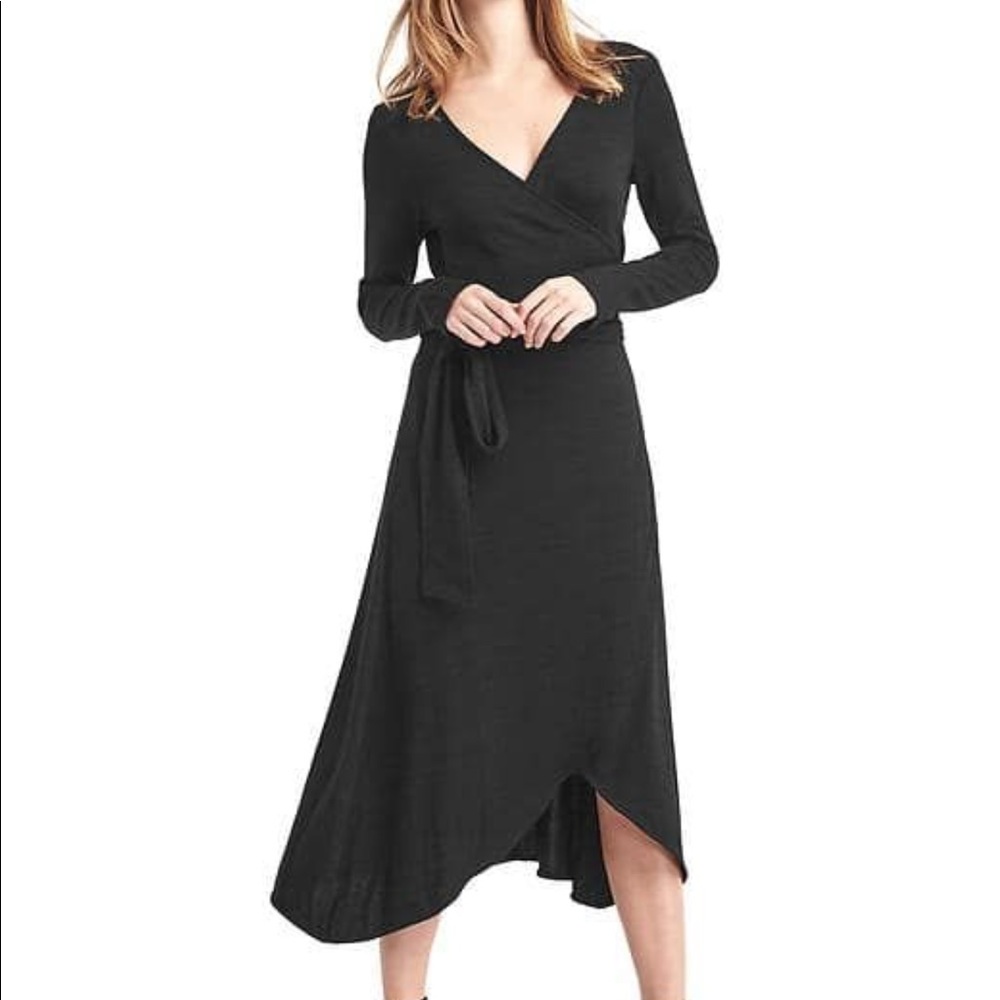 Long sleeve wrap dress from Gap