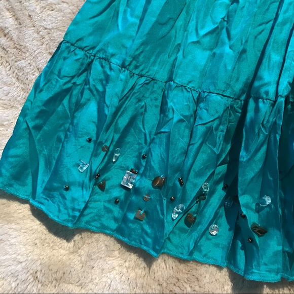 Long pleated silk skirt - Picture 3 of 8