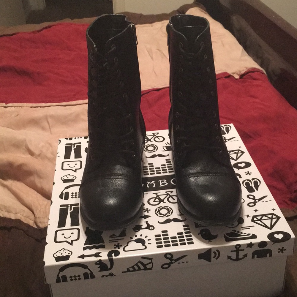 Black Combat boots