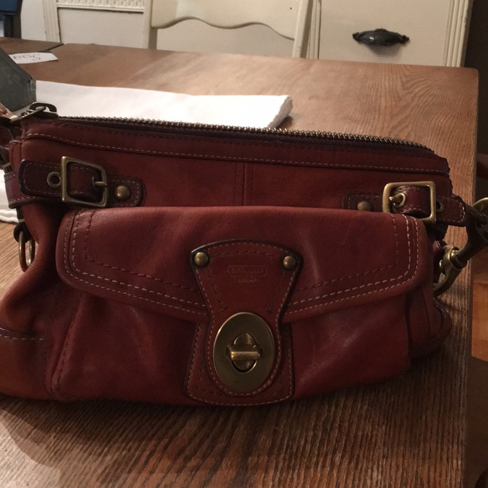 Coach vintage whiskey purse