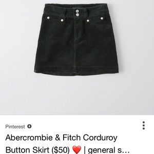 Ambocrombie & Fitch corduroy skirt