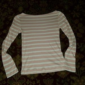 Gap pink and white top size medium EUC