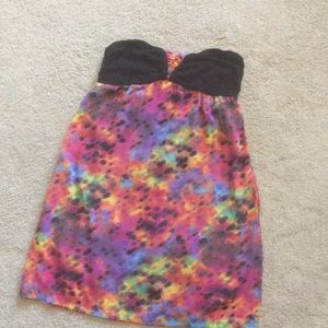 FOX 🦊 racing strapless dress