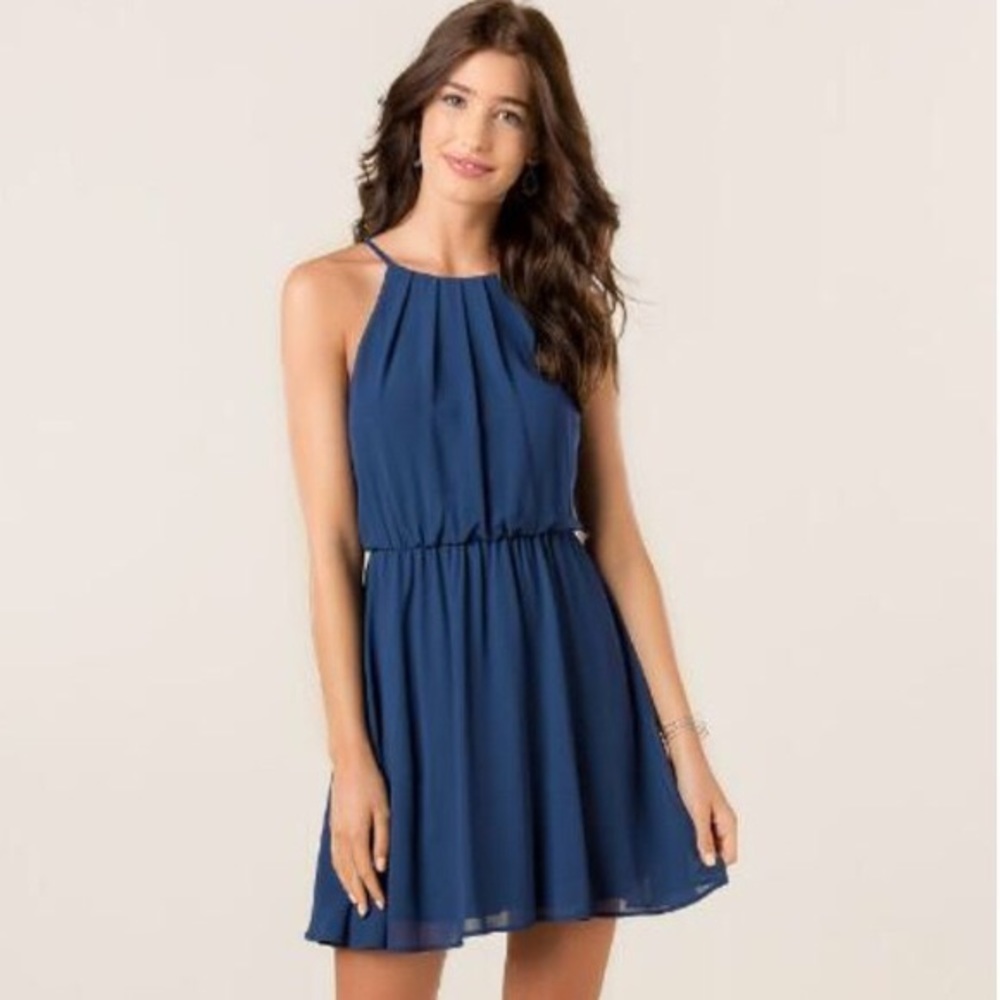Francesca’s Navy Blue Dress
