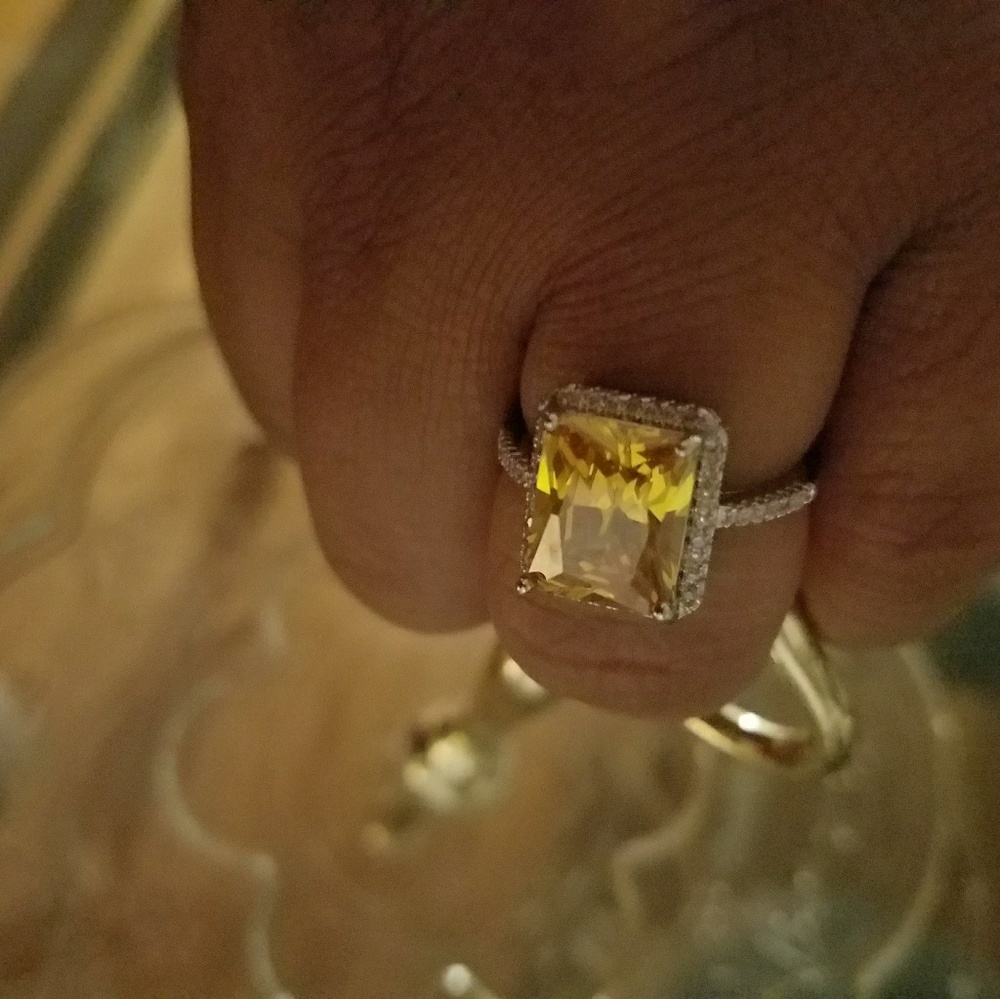 Silver Engagement/ Wedding Ring