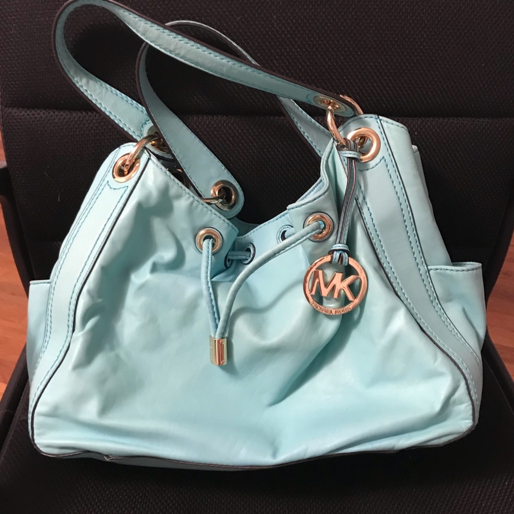 Teal Michael Kors Tote