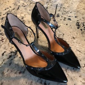 Halogen T strap heels