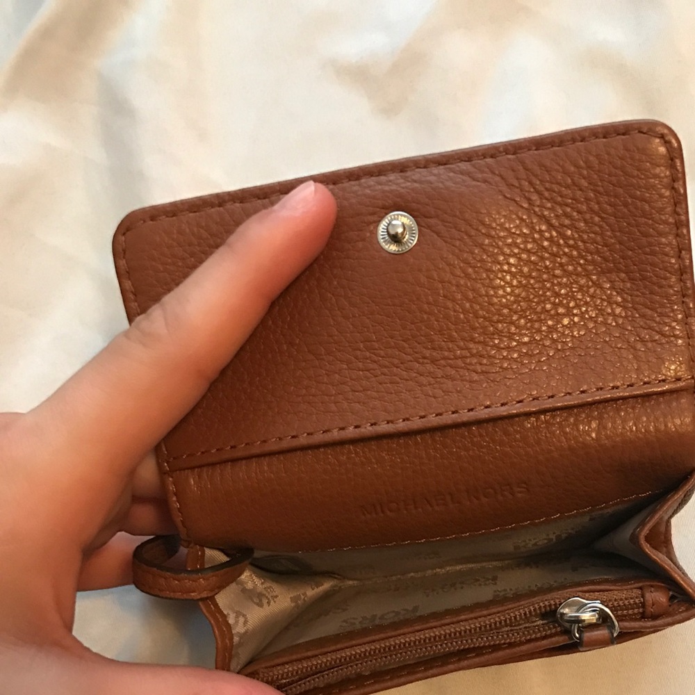 MK brown card holder and key chain