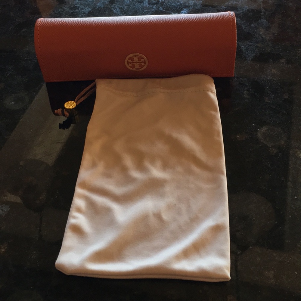 Tory Burch glasses case and pouch