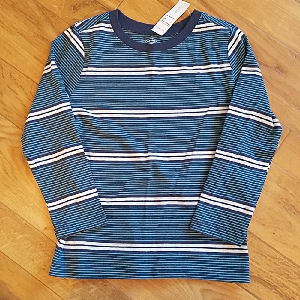 Striped long sleeve top