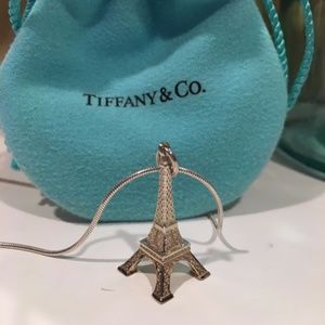 Tiffany & Co. Eiffel Tower Charm Necklace