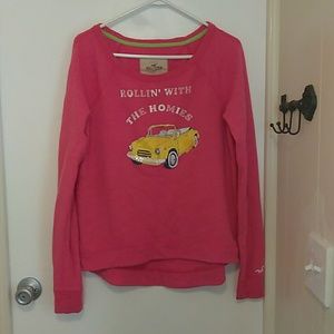 Rollin woth the homies hollister shoulder sweater