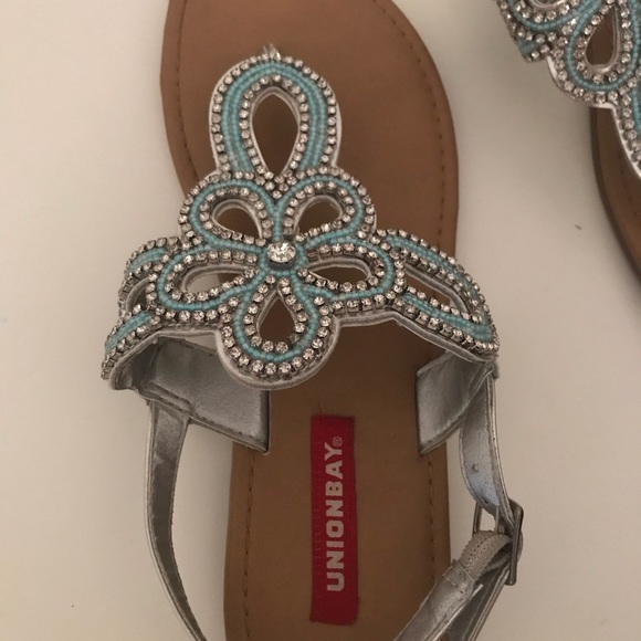 Turquoise Paisley Sandals - Picture 3 of 3