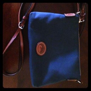 Dooley & Bourke nylon navy crossbody pouchette