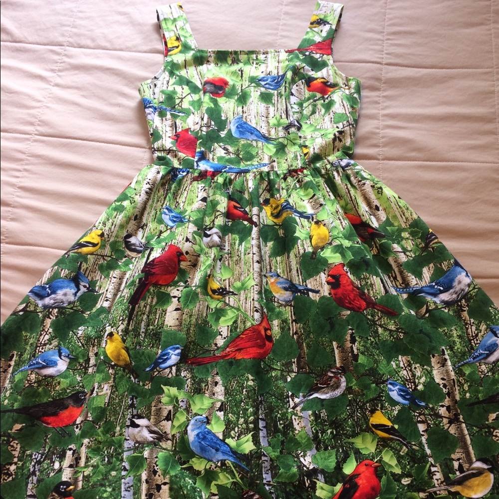 👗 Retrolicious Birds Chirp Dress