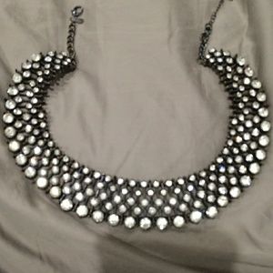 Diamond crystal necklace