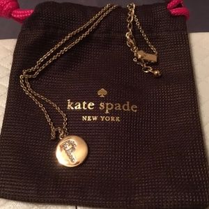 Kate Spade Gold Initial Necklace "P"