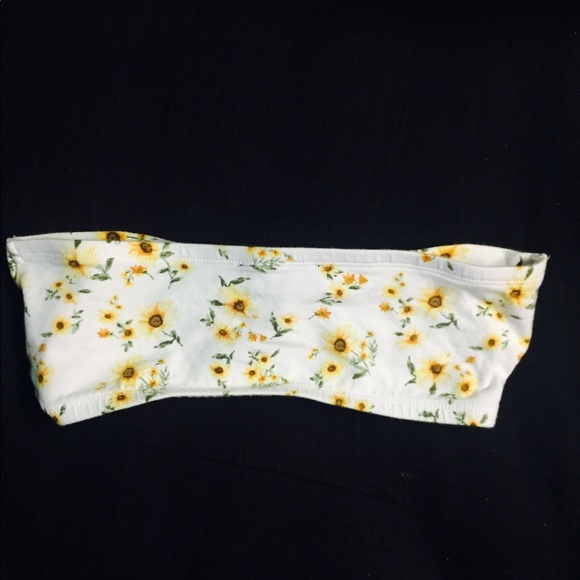 Forever 21 small tube top nwot sunflower - Picture 4 of 5