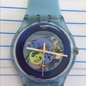 Swatch watch blue
