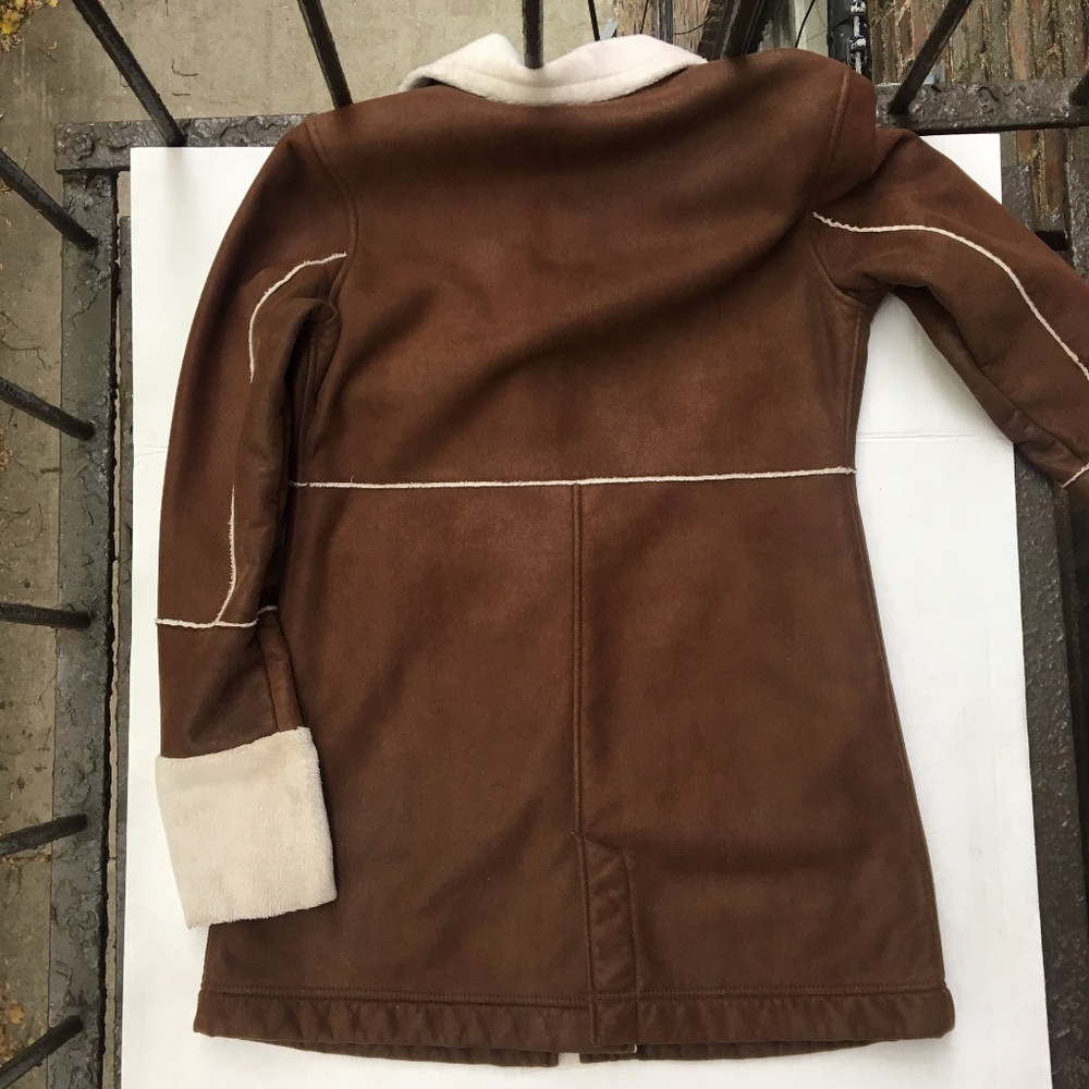 Athleta Faux Suede & Shearling Coat - Picture 7 of 8