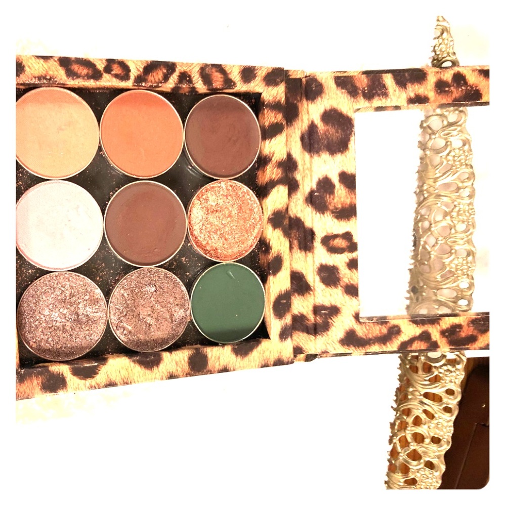 Z palette w/makeup geek shadows