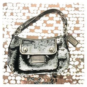 Coach Poppy sequin purse