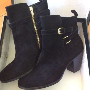 Black Suede Boots-Ralph Lauren Sz 10B