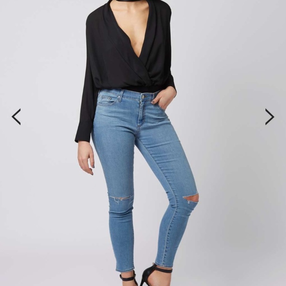 Topshop ripped jean