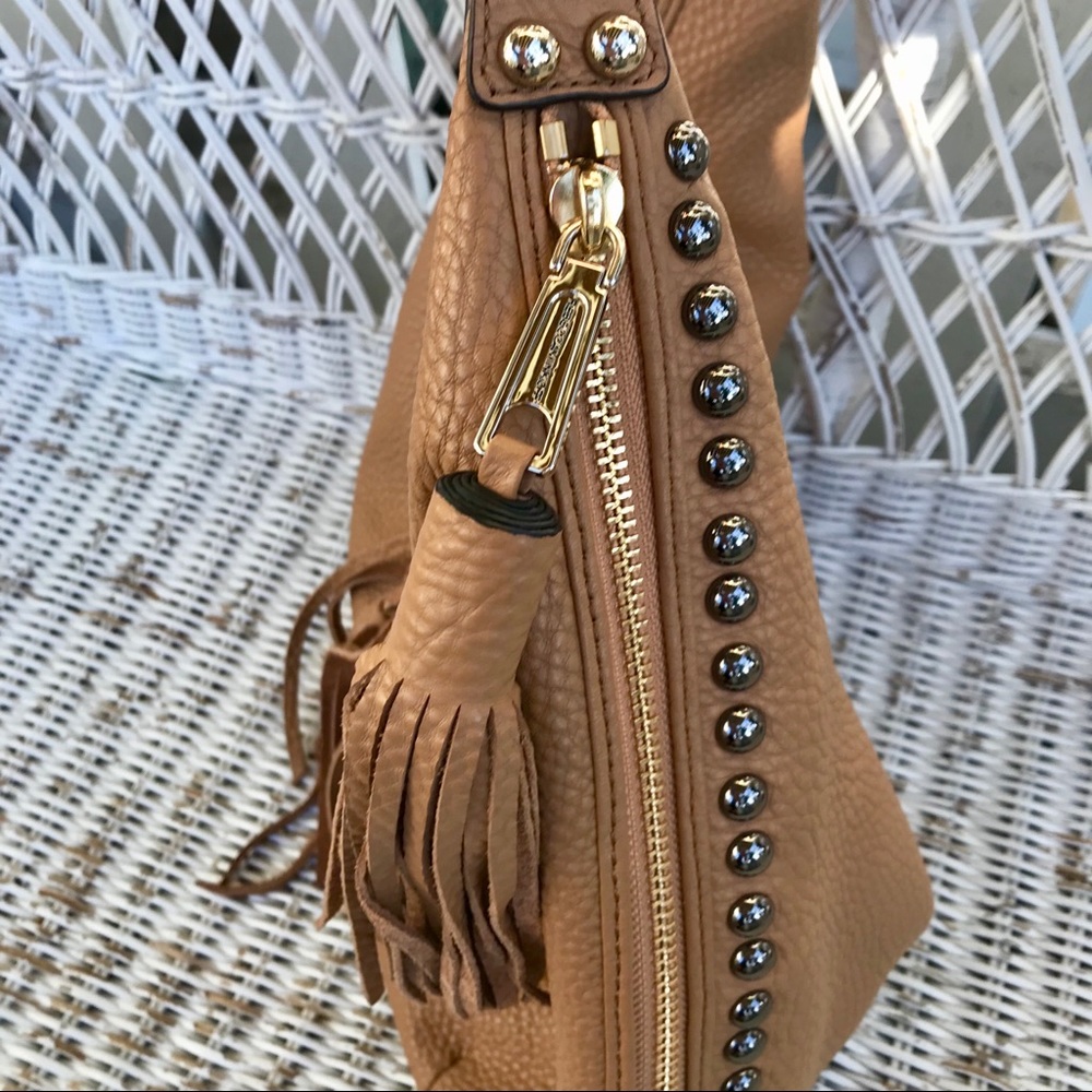 NWOT •RARE• Rebecca Minkoff ‘Austin Bailey’ Large Hobo in Brown Leather - Picture 5 of 8