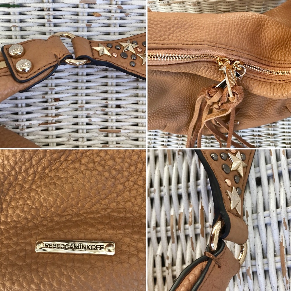 NWOT •RARE• Rebecca Minkoff ‘Austin Bailey’ Large Hobo in Brown Leather - Picture 6 of 8