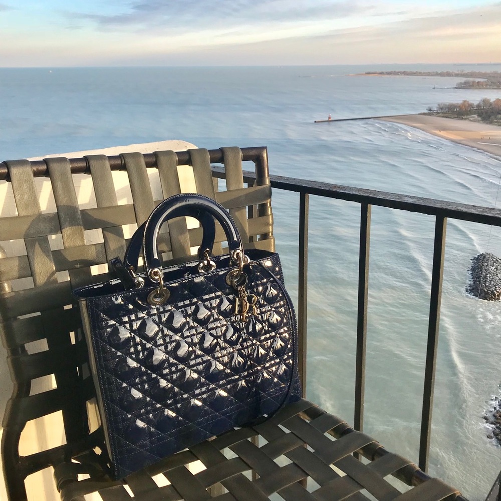 ๐ซโ๏ธSOLDโ๏ธ๐ซCHRISTIAN DIOR Cannage Large Lady Dior - Picture 2 of 8