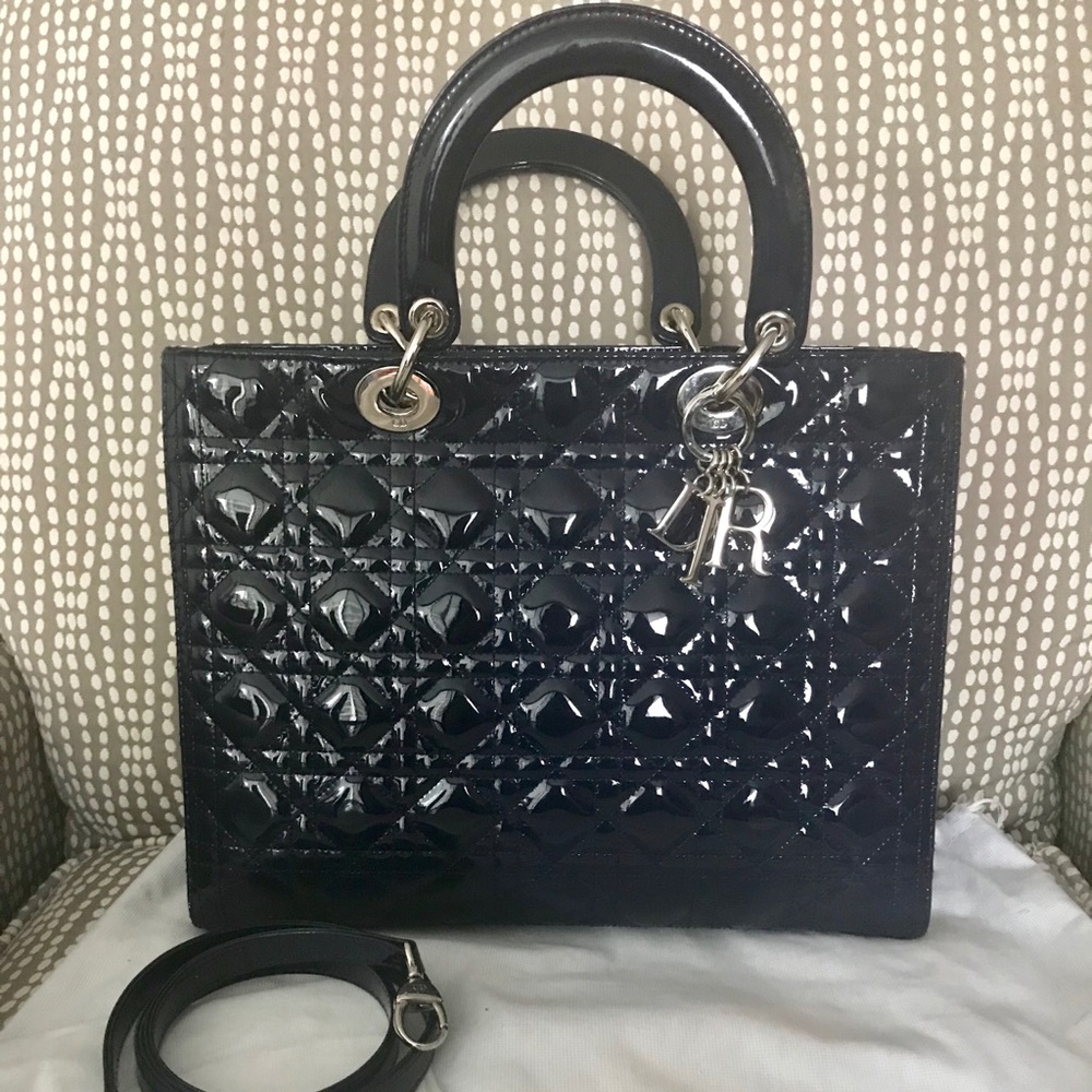 ๐ซโ๏ธSOLDโ๏ธ๐ซCHRISTIAN DIOR Cannage Large Lady Dior - Picture 1 of 8
