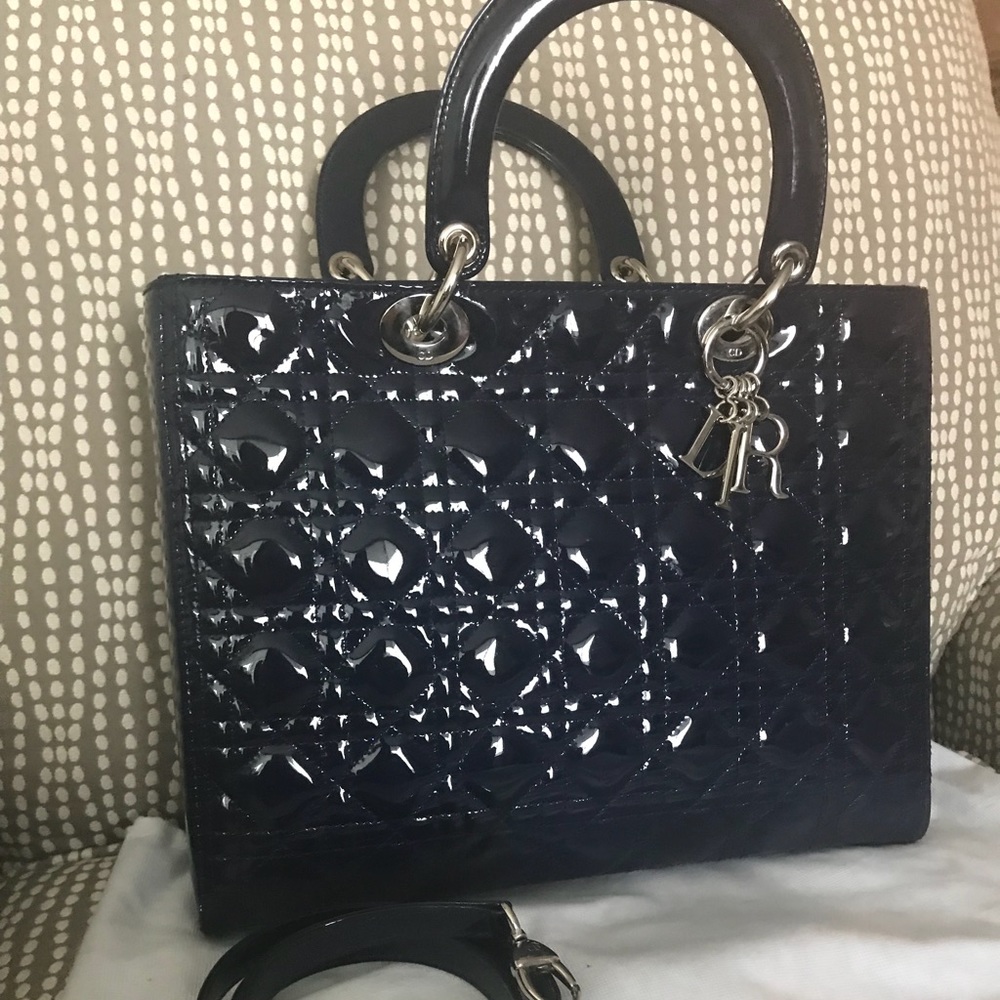 ๐ซโ๏ธSOLDโ๏ธ๐ซCHRISTIAN DIOR Cannage Large Lady Dior - Picture 3 of 8