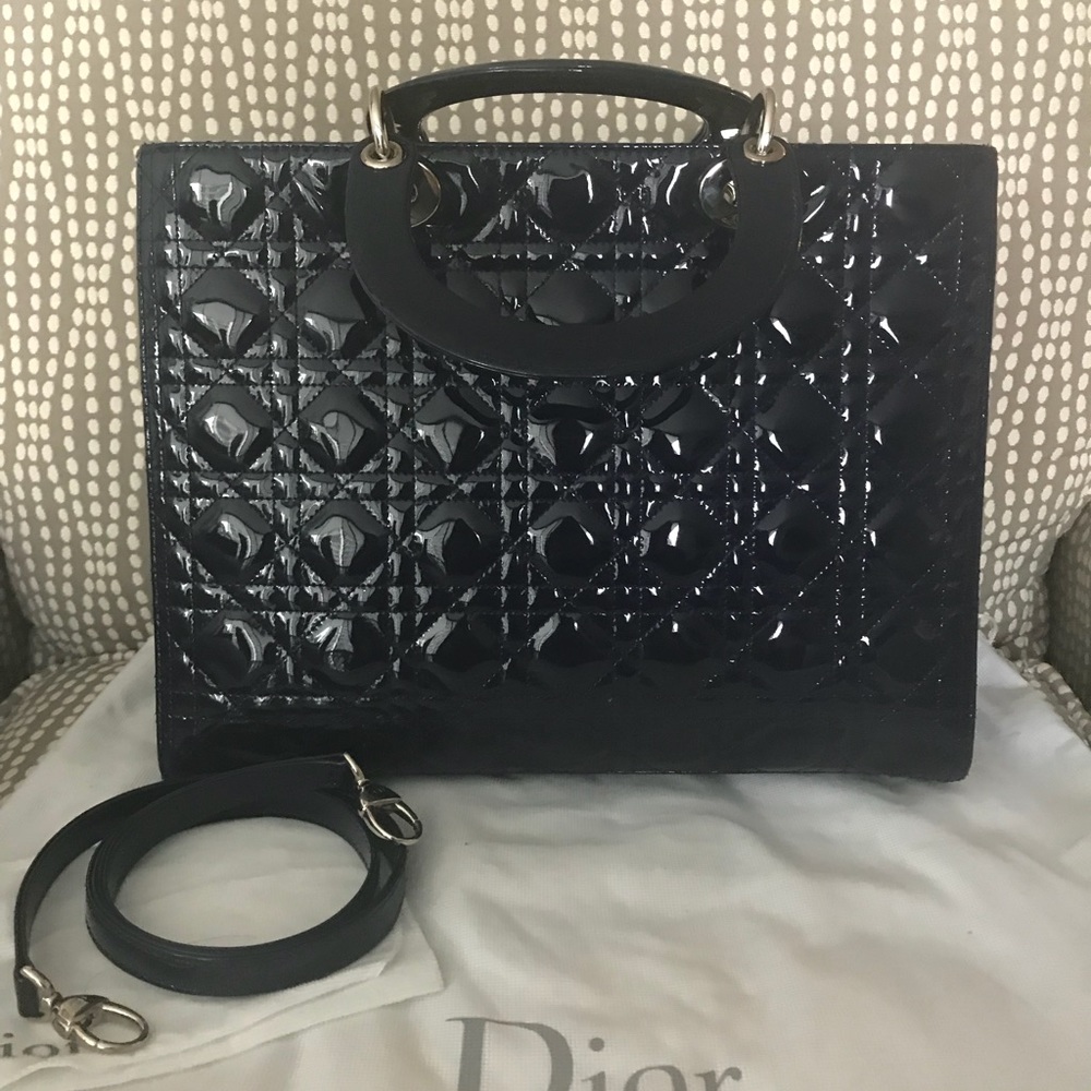 ๐ซโ๏ธSOLDโ๏ธ๐ซCHRISTIAN DIOR Cannage Large Lady Dior - Picture 5 of 8