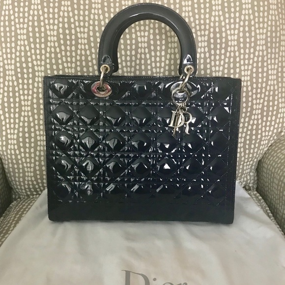 🚫⛔️SOLD⛔️🚫CHRISTIAN DIOR Cannage Large Lady Dior - Picture 4 of 8